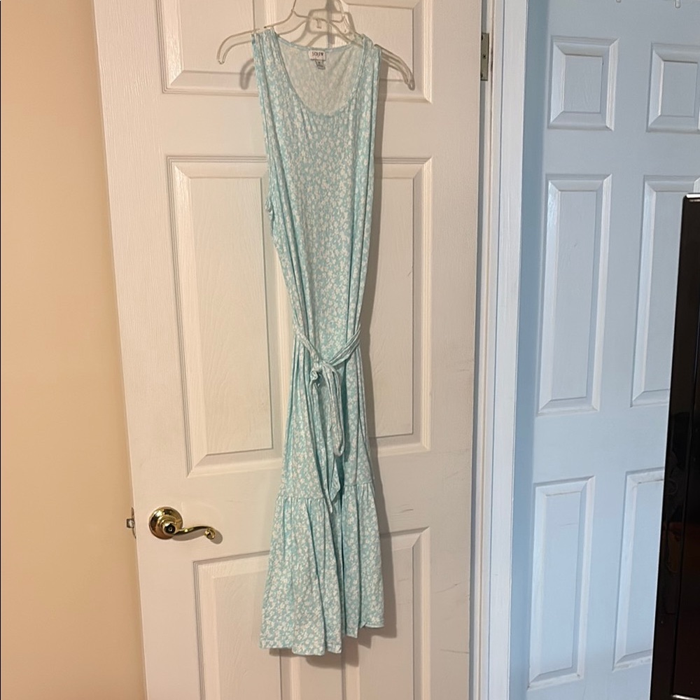 J. Crew Factory Green Maxi Sundress